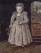 unknow artist Lettice Newdigate aged two oil on canvas